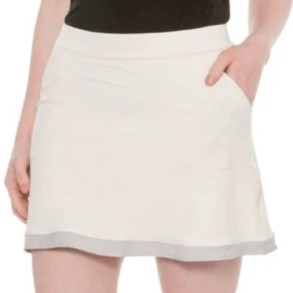 Peter Millar Ivory and Gray Tennis Skirt